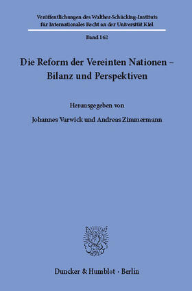 Varwick / Zimmermann | Die Reform der Vereinten Nationen – Bilanz und Perspektiven | E-Book | sack.de