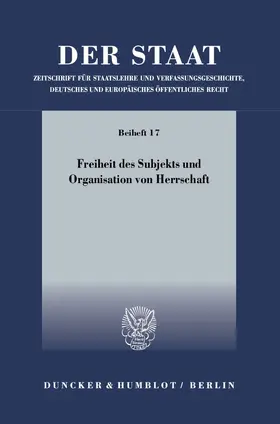 Enders / Masing |  Freiheit des Subjekts und Organisation von Herrschaft | eBook | Sack Fachmedien
