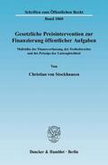 Stockhausen |  Gesetzliche Preisintervention zur Finanzierung öffentlicher Aufgaben | eBook | Sack Fachmedien