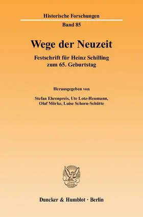 Ehrenpreis / Schorn-Schütte / Lotz-Heumann |  Wege der Neuzeit | eBook | Sack Fachmedien