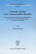 Dessau |  Nationale Aspekte einer transnationalen Disziplin. | eBook | Sack Fachmedien