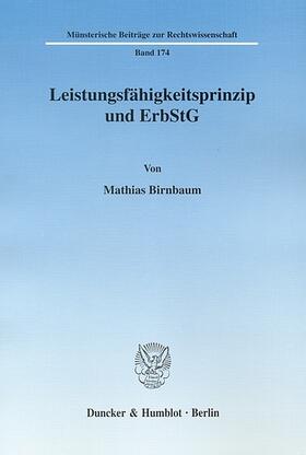 Birnbaum | Leistungsfähigkeitsprinzip und ErbStG | E-Book | sack.de