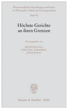 Hilf / König / Kämmerer |  Höchste Gerichte an ihren Grenzen. | eBook | Sack Fachmedien