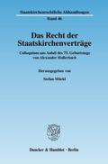 Mückl |  Das Recht der Staatskirchenverträge | eBook | Sack Fachmedien