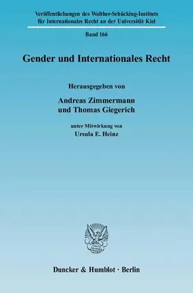 Zimmermann / Giegerich | Gender und Internationales Recht | E-Book | sack.de