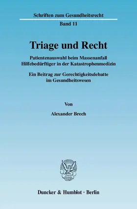 Brech | Triage und Recht. | E-Book | www.sack.de