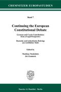 Niedobitek / Zemánek |  Continuing the European Constitutional Debate | eBook | Sack Fachmedien