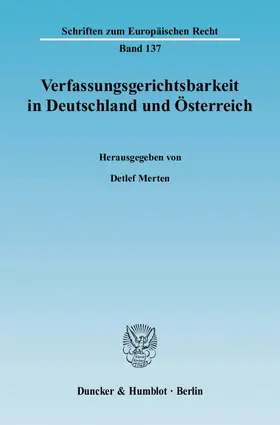 Merten |  Verfassungsgerichtsbarkeit in Deutschland und Österreich | eBook | Sack Fachmedien