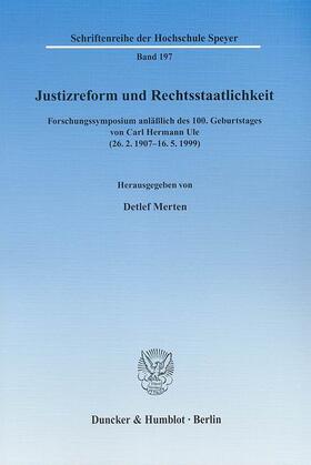 Merten | Justizreform und Rechtsstaatlichkeit | E-Book | sack.de