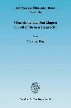 Hug |  Gemeindenachbarklagen im öffentlichen Baurecht | eBook | Sack Fachmedien