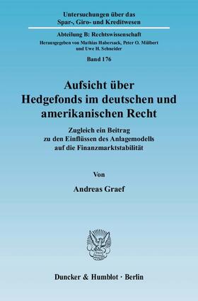 Graef | Aufsicht über Hedgefonds im deutschen und amerikanischen Recht | E-Book | sack.de
