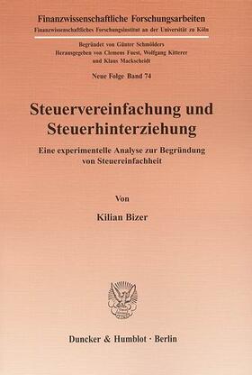 Bizer | Steuervereinfachung und Steuerhinterziehung | E-Book | sack.de