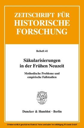 Pohlig / Ehrenpreis / Lotz-Heumann |  Säkularisierungen in der Frühen Neuzeit | eBook | Sack Fachmedien