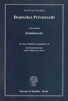 Gierke / Kroeschell / Nehlsen-von Stryk |  Deutsches Privatrecht | eBook | Sack Fachmedien