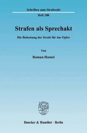 Hamel |  Strafen als Sprechakt | eBook | Sack Fachmedien