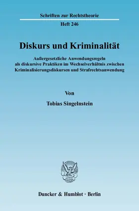 Singelnstein | Diskurs und Kriminalität | E-Book | sack.de