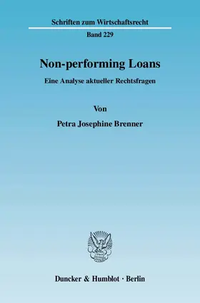 Brenner |  Non-performing Loans | eBook | Sack Fachmedien