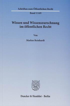 Reinhardt | Wissen und Wissenszurechnung im öffentlichen Recht | E-Book | sack.de