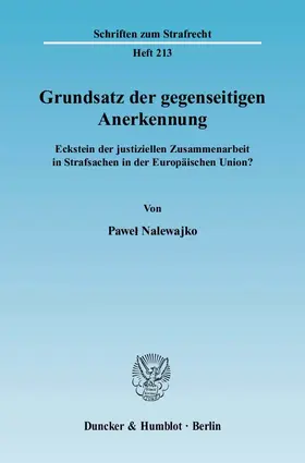 Nalewajko |  Grundsatz der gegenseitigen Anerkennung | eBook | Sack Fachmedien