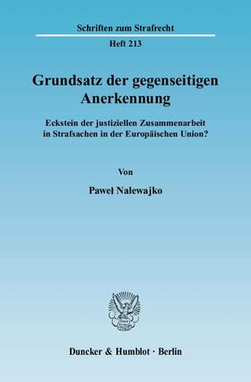 Nalewajko | Grundsatz der gegenseitigen Anerkennung | E-Book | sack.de