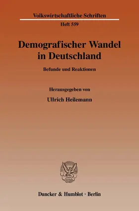 Heilemann |  Demografischer Wandel in Deutschland | eBook | Sack Fachmedien