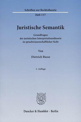 Busse | Juristische Semantik | E-Book | sack.de