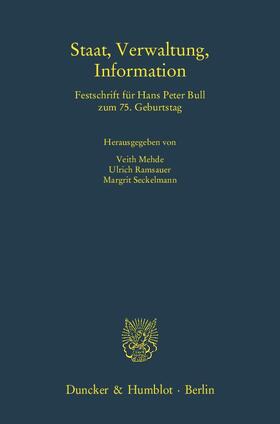 Mehde / Seckelmann / Ramsauer | Staat, Verwaltung, Information | E-Book | sack.de