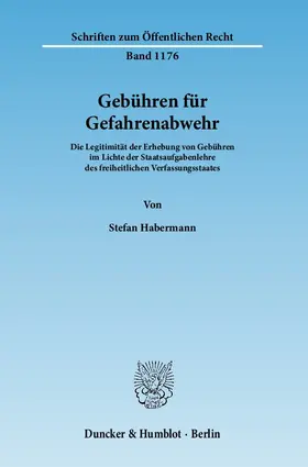 Habermann |  Gebühren für Gefahrenabwehr | eBook | Sack Fachmedien