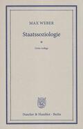 Weber / Winckelmann |  Staatssoziologie | eBook | Sack Fachmedien