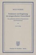 Weber |  Parlament und Regierung im neugeordneten Deutschland | eBook | Sack Fachmedien