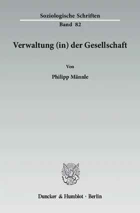 Männle |  Verwaltung (in) der Gesellschaft | eBook | Sack Fachmedien