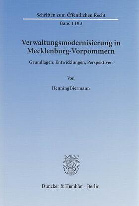 Biermann | Verwaltungsmodernisierung in Mecklenburg-Vorpommern | E-Book | sack.de