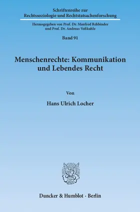 Locher | Menschenrechte: Kommunikation und Lebendes Recht | E-Book | sack.de