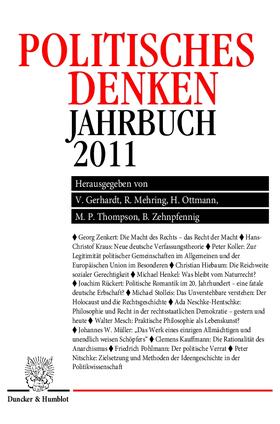 Gerhardt / Zehnpfennig / Mehring |  Politisches Denken. Jahrbuch 2011. | eBook | Sack Fachmedien