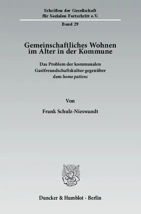 Schulz-Nieswandt |  Gemeinschaftliches Wohnen im Alter in der Kommune | eBook | Sack Fachmedien