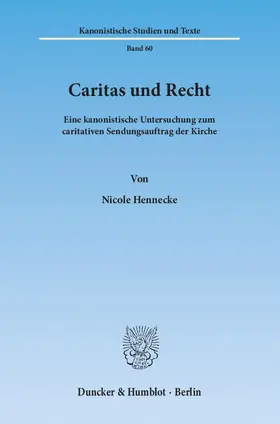 Hennecke |  Caritas und Recht | eBook | Sack Fachmedien