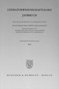 Kapp / Zimmermann / Müller |  Literaturwissenschaftliches Jahrbuch. | eBook | Sack Fachmedien