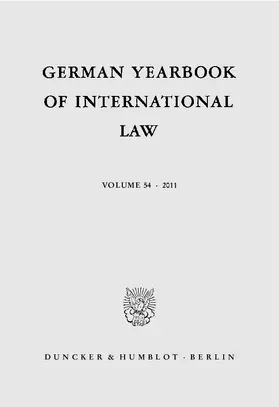 Giegerich / Matz-Lück / Odendahl |  German Yearbook of International Law - Jahrbuch für Internationales Recht. | eBook | Sack Fachmedien