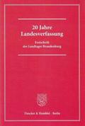Fritsch |  20 Jahre Landesverfassung | eBook | Sack Fachmedien