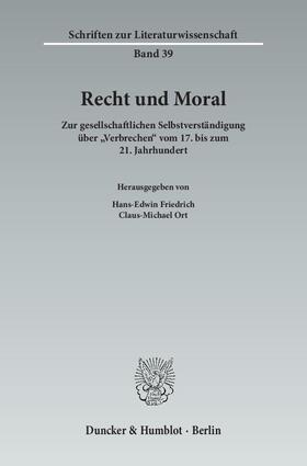 Friedrich / Ort | Recht und Moral | E-Book | sack.de