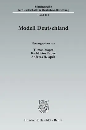 Mayer / Paqué / Apelt |  Modell Deutschland | eBook | Sack Fachmedien