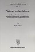Leitner |  Varianten von Familialismus | eBook | Sack Fachmedien