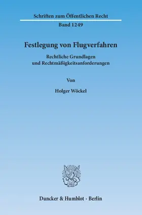 Wöckel |  Festlegung von Flugverfahren | eBook | Sack Fachmedien