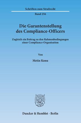 Konu | Die Garantenstellung des Compliance-Officers. | E-Book | sack.de