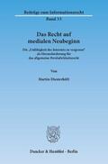 Diesterhöft |  Das Recht auf medialen Neubeginn | eBook | Sack Fachmedien