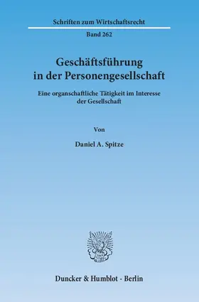 Spitze |  Geschäftsführung in der Personengesellschaft. | eBook | Sack Fachmedien
