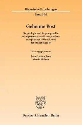 Rous / Mulsow |  Geheime Post | eBook | Sack Fachmedien