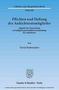 Huthmacher |  Pflichten und Haftung der Aufsichtsratsmitglieder | eBook | Sack Fachmedien