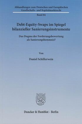 Schillerwein | Debt-Equity-Swaps im Spiegel bilanzieller Sanierungsinstrumente | E-Book | sack.de