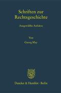 May / Egler / Rees |  Schriften zur Rechtsgeschichte | eBook | Sack Fachmedien